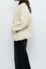 Load image into Gallery viewer, Vintage x Made in Canada x Cream Cableknit Wool-Blend Cardigan (S-XL)