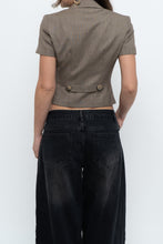 Load image into Gallery viewer, Vintage x Made in Canada x TRISTAN Wool Cropped Brown Blazer (XS)