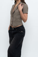 Load image into Gallery viewer, Vintage x Made in Canada x TRISTAN Wool Cropped Brown Blazer (XS)