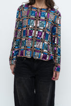 Load image into Gallery viewer, Vintage x Silk Beaded Patterned Jacket (XS-M)