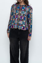 Load image into Gallery viewer, Vintage x Silk Beaded Patterned Jacket (XS-M)