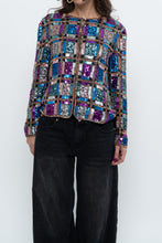 Load image into Gallery viewer, Vintage x Silk Beaded Patterned Jacket (XS-M)