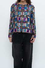 Load image into Gallery viewer, Vintage x Silk Beaded Patterned Jacket (XS-M)