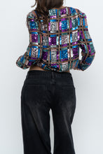 Load image into Gallery viewer, Vintage x Silk Beaded Patterned Jacket (XS-M)