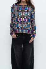 Load image into Gallery viewer, Vintage x Silk Beaded Patterned Jacket (XS-M)