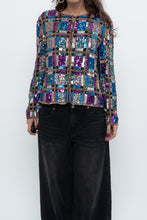 Load image into Gallery viewer, Vintage x Silk Beaded Patterned Jacket (XS-M)