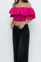 Load image into Gallery viewer, SANDRO x Made in Hong Kong x Cotton-Blend Pink Crop (M)