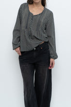 Load image into Gallery viewer, Vintage x MEXX Navy Plaid Long Sleeve Top (XS, S)
