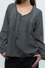 Load image into Gallery viewer, Vintage x MEXX Navy Plaid Long Sleeve Top (XS, S)