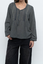 Load image into Gallery viewer, Vintage x MEXX Navy Plaid Long Sleeve Top (XS, S)