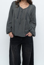 Load image into Gallery viewer, Vintage x MEXX Navy Plaid Long Sleeve Top (XS, S)