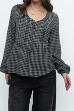 Load image into Gallery viewer, Vintage x MEXX Navy Plaid Long Sleeve Top (XS, S)