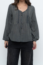Load image into Gallery viewer, Vintage x MEXX Navy Plaid Long Sleeve Top (XS, S)