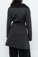 Load image into Gallery viewer, DIANE VON FURSTENBERG x Black, Grey Soft Wool-Blend Reversible Jacket (XS-M)