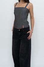 Load image into Gallery viewer, Vintage x Made in Canada x Heathered Grey Cropped Tank (XS, S)