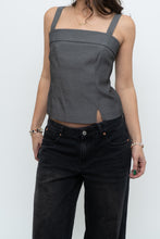 Load image into Gallery viewer, Vintage x Made in Canada x Heathered Grey Cropped Tank (XS, S)