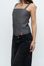 Load image into Gallery viewer, Vintage x Made in Canada x Heathered Grey Cropped Tank (XS, S)
