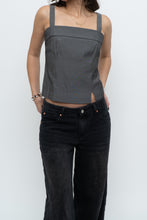 Load image into Gallery viewer, Vintage x Made in Canada x Heathered Grey Cropped Tank (XS, S)