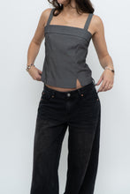Load image into Gallery viewer, Vintage x Made in Canada x Heathered Grey Cropped Tank (XS, S)