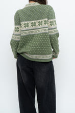 Load image into Gallery viewer, Vintage x Green Patterned Wool Cardigan (XS-L)