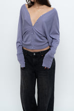 Load image into Gallery viewer, Vintage x RALPH LAUREN Purple Cashmere, Silk Cardigan (S, M)