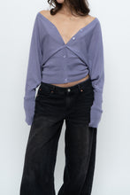Load image into Gallery viewer, Vintage x RALPH LAUREN Purple Cashmere, Silk Cardigan (S, M)