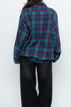 Load image into Gallery viewer, Vintage x Made in USA x Purple, Blue Plaid Cotton Flannel (XS-XL)