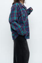 Load image into Gallery viewer, Vintage x Made in USA x Purple, Blue Plaid Cotton Flannel (XS-XL)
