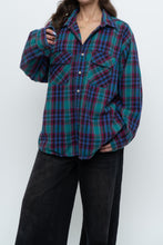 Load image into Gallery viewer, Vintage x Made in USA x Purple, Blue Plaid Cotton Flannel (XS-XL)