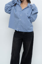 Load image into Gallery viewer, Vintage x RALPH LAUREN Cotton Reworked Blue Striped Buttonup (S-XL)