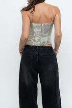 Load image into Gallery viewer, Vintage x BELISSIMA Light Green Satin Cinched Tank (S)