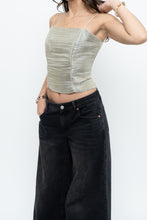 Load image into Gallery viewer, Vintage x BELISSIMA Light Green Satin Cinched Tank (S)