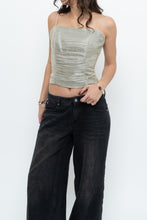 Load image into Gallery viewer, Vintage x BELISSIMA Light Green Satin Cinched Tank (S)