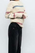 Load image into Gallery viewer, Vintage x BOSTON TRADERS Cotton Butter Yellow Striped Sweater (XS-M)