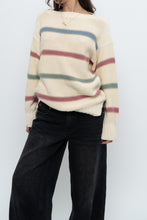 Load image into Gallery viewer, Vintage x BOSTON TRADERS Cotton Butter Yellow Striped Sweater (XS-M)