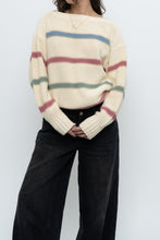 Load image into Gallery viewer, Vintage x BOSTON TRADERS Cotton Butter Yellow Striped Sweater (XS-M)