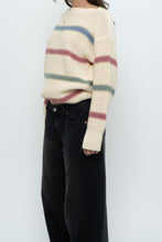 Load image into Gallery viewer, Vintage x BOSTON TRADERS Cotton Butter Yellow Striped Sweater (XS-M)