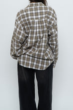 Load image into Gallery viewer, Vintage x HAGGAR White, Green Plaid Cotton Flannel (XS-XL)