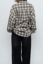 Load image into Gallery viewer, Vintage x HAGGAR White, Green Plaid Cotton Flannel (XS-XL)