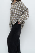 Load image into Gallery viewer, Vintage x HAGGAR White, Green Plaid Cotton Flannel (XS-XL)