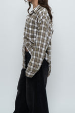 Load image into Gallery viewer, Vintage x HAGGAR White, Green Plaid Cotton Flannel (XS-XL)