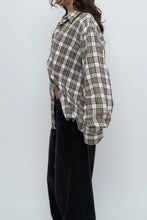 Load image into Gallery viewer, Vintage x HAGGAR White, Green Plaid Cotton Flannel (XS-XL)