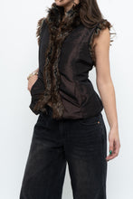 Load image into Gallery viewer, Vintage x PER UNA Brown Faux Fur Vest (XS-M)