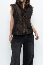 Load image into Gallery viewer, Vintage x PER UNA Brown Faux Fur Vest (XS-M)