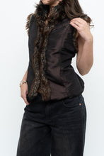 Load image into Gallery viewer, Vintage x PER UNA Brown Faux Fur Vest (XS-M)