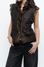 Load image into Gallery viewer, Vintage x PER UNA Brown Faux Fur Vest (XS-M)