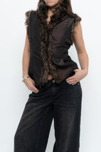 Load image into Gallery viewer, Vintage x PER UNA Brown Faux Fur Vest (XS-M)