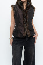 Load image into Gallery viewer, Vintage x PER UNA Brown Faux Fur Vest (XS-M)