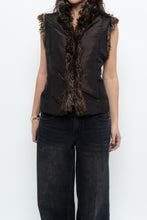 Load image into Gallery viewer, Vintage x PER UNA Brown Faux Fur Vest (XS-M)