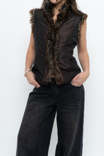 Load image into Gallery viewer, Vintage x PER UNA Brown Faux Fur Vest (XS-M)